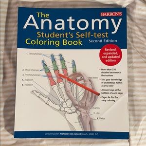 The Anatomy Students Self-Test Coloring Book New!
